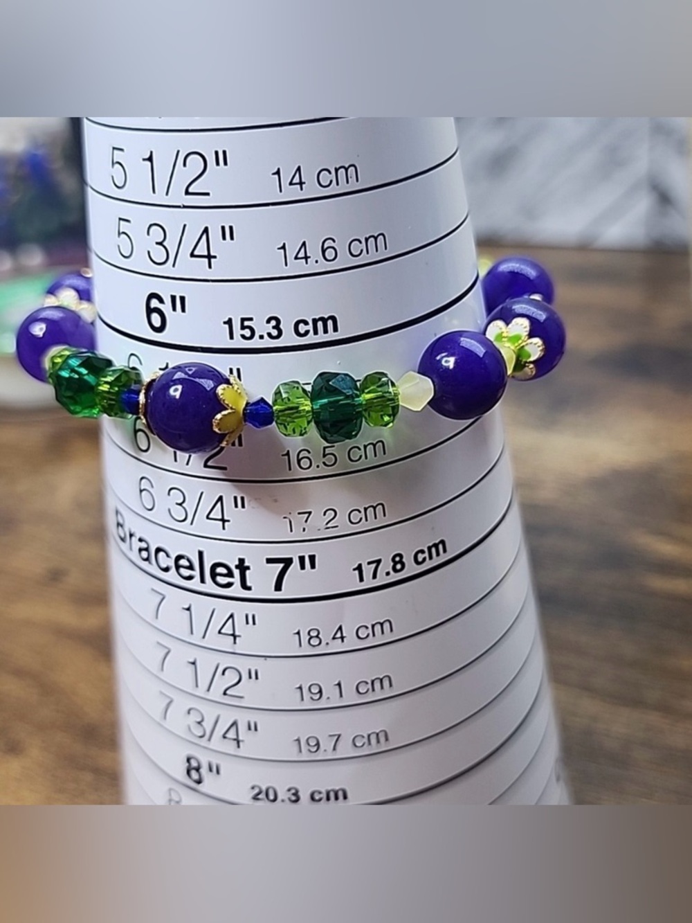 Violet Bouquet Swarovski Crystal Amethyst Gemstone Magenet Closer Braclet 6.25 - Picture 4 of 6